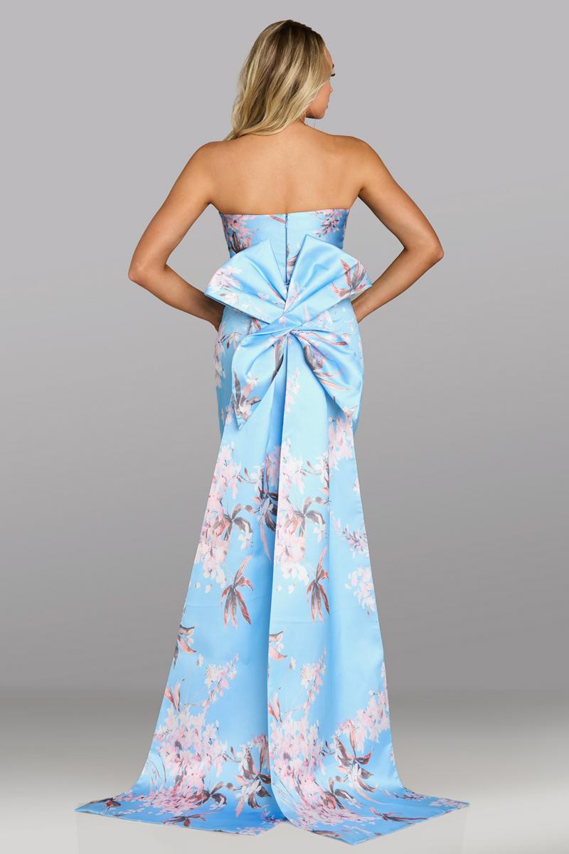 Gia Franco by Feriani Strapless Long Evening Dress 18622