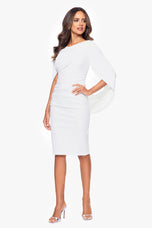 Betsy & Adam "Jordan" Short Crepe Back Dress A21207