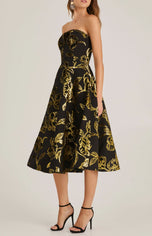 Helsi Velvet A-line Midi Dress DR6310