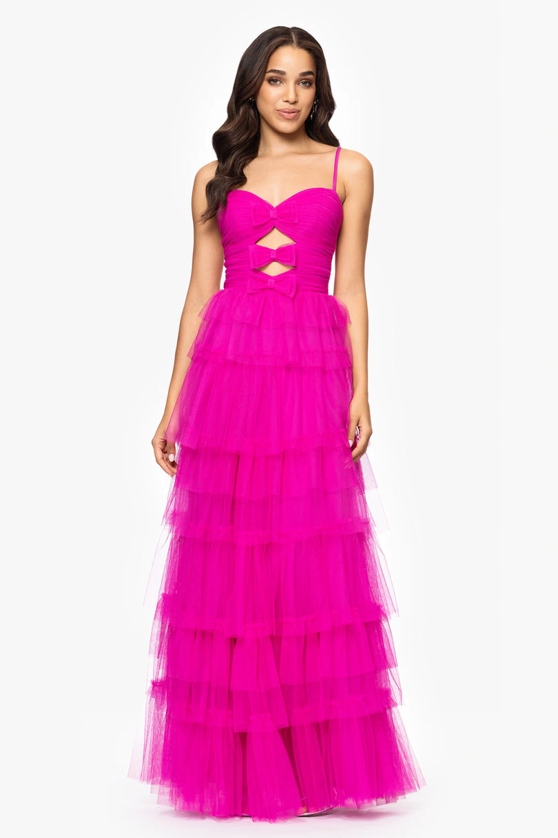 blondie nites pink prom dress Long Glitter Prom Dress: Blondie Nites 3960BN Rose / 0