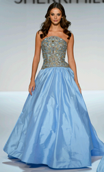 Sherri Hill Strapless Beaded Ballgown 58921