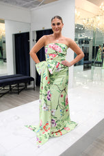 Gia Franco by Feriani Green Print Dress 12536