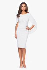 Betsy & Adam "Jordan" Short Crepe Back Dress A21207