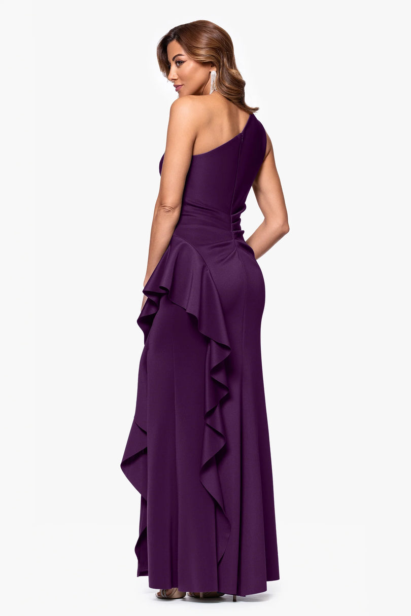 Xscape Evenings One Shoulder Gown with Ruffle 6620X Xscape Evenings One Shoulder Gown with Ruffle 6620X
