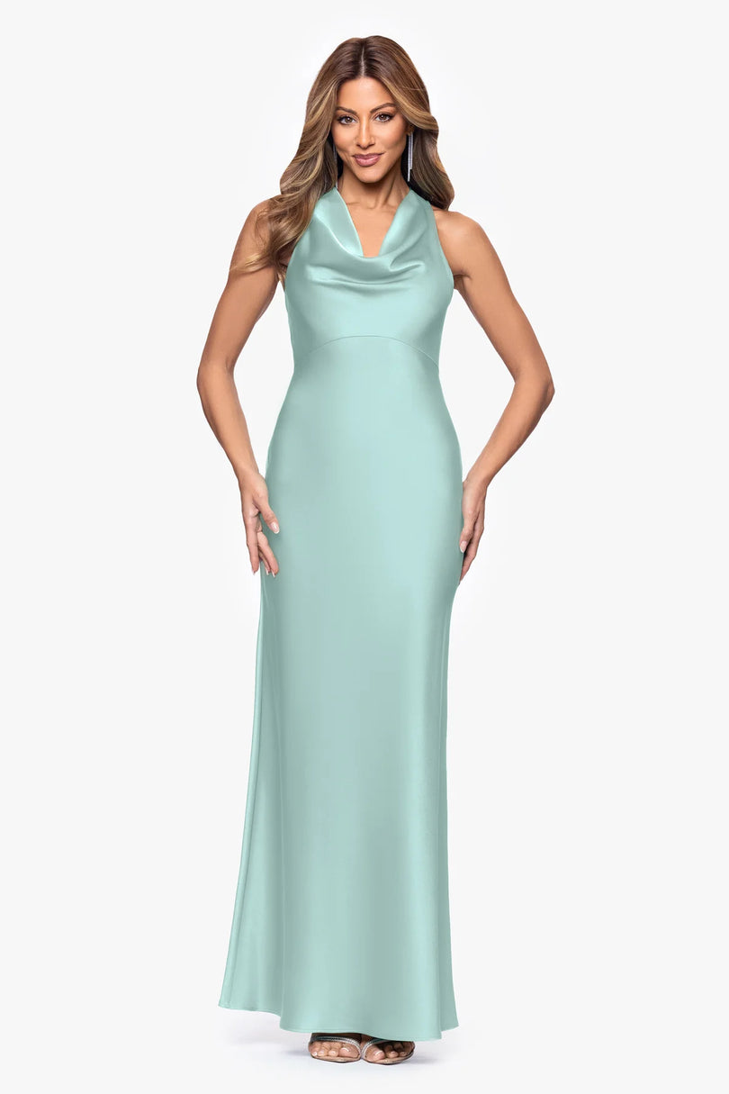 xscape green satin dress Xscape Women's Sweetheart Neck Gown - Emerald