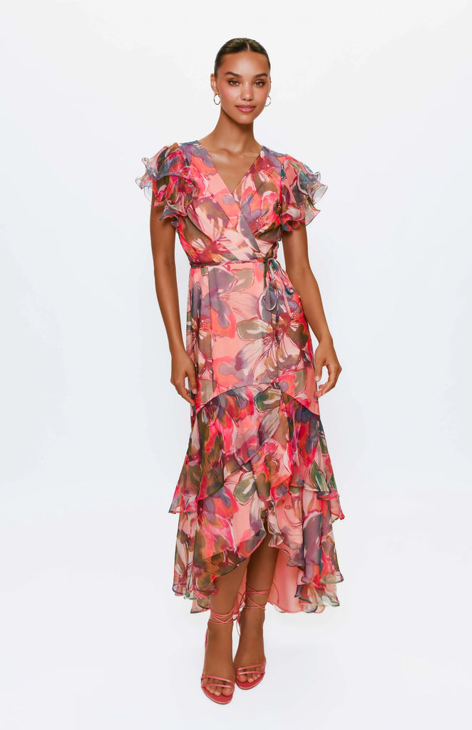 Hutch "Whitlee" Floral Wrap Dress 11004