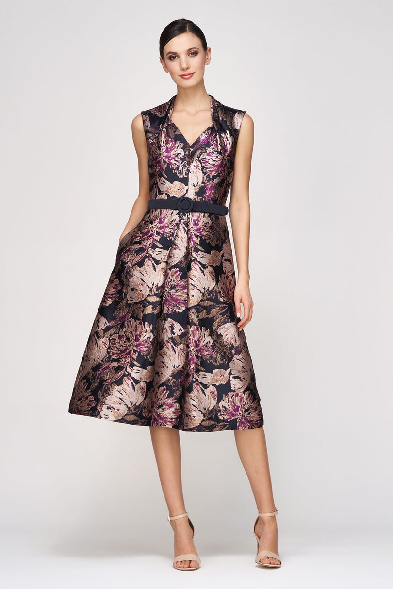 Kay Unger "Dolores" Midi Dress 55112508 Kay Unger "Dolores" Midi Dress 55112508
