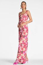 Sachin & Babi "Lana" Fitted Floral Gown