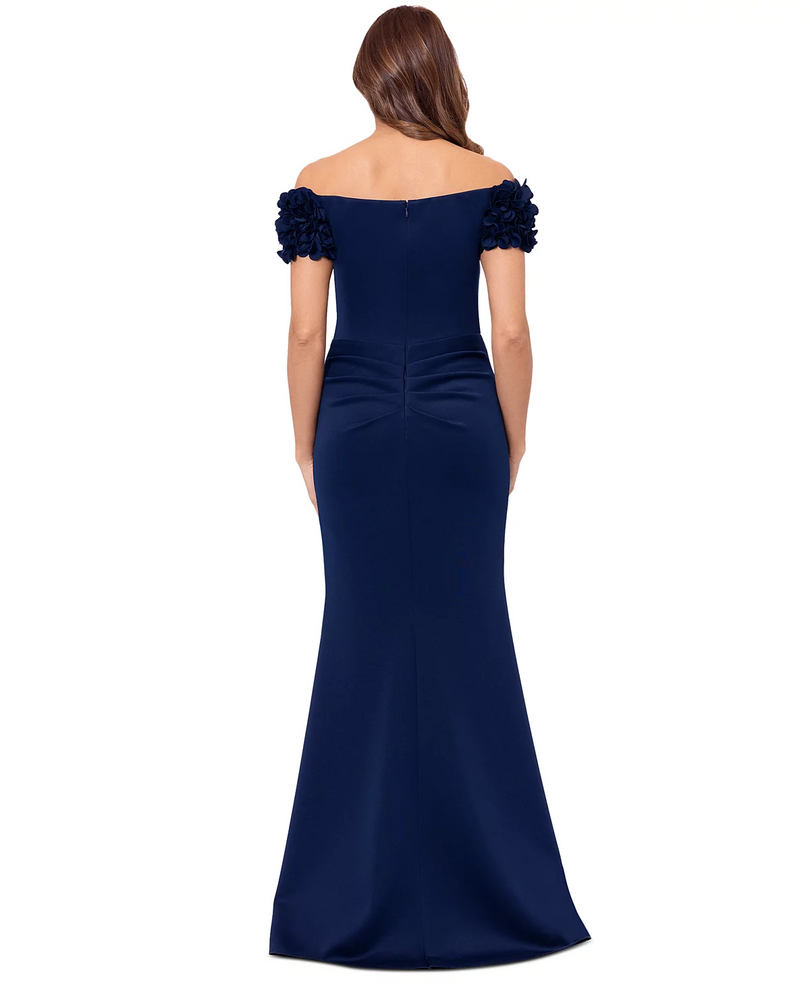 Xscape Evenings Floral Off the Shoulder Dress 6341X Xscape Evenings Floral Off the Shoulder Dress 6341X