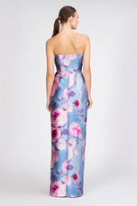 Kay Unger Floral Strapless Evening Dress 55113208