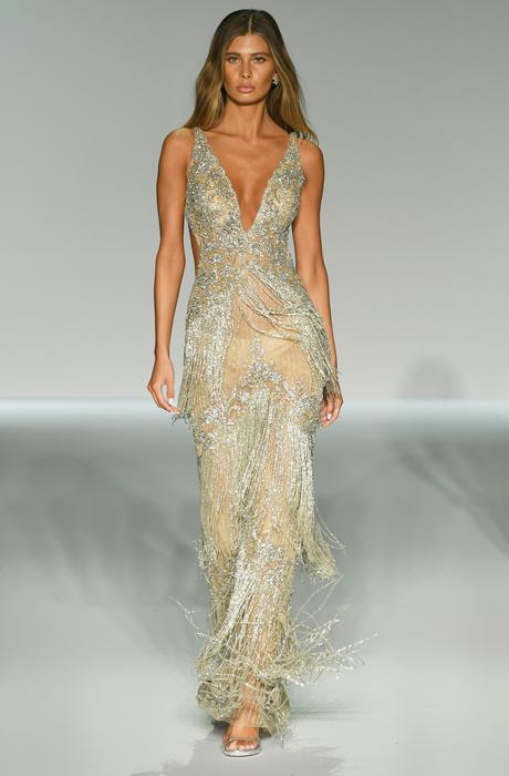 Sherri Hill fully beaded plunging vneck fringe pageant dress Sherri Hill fully beaded plunging vneck fringe pageant dress