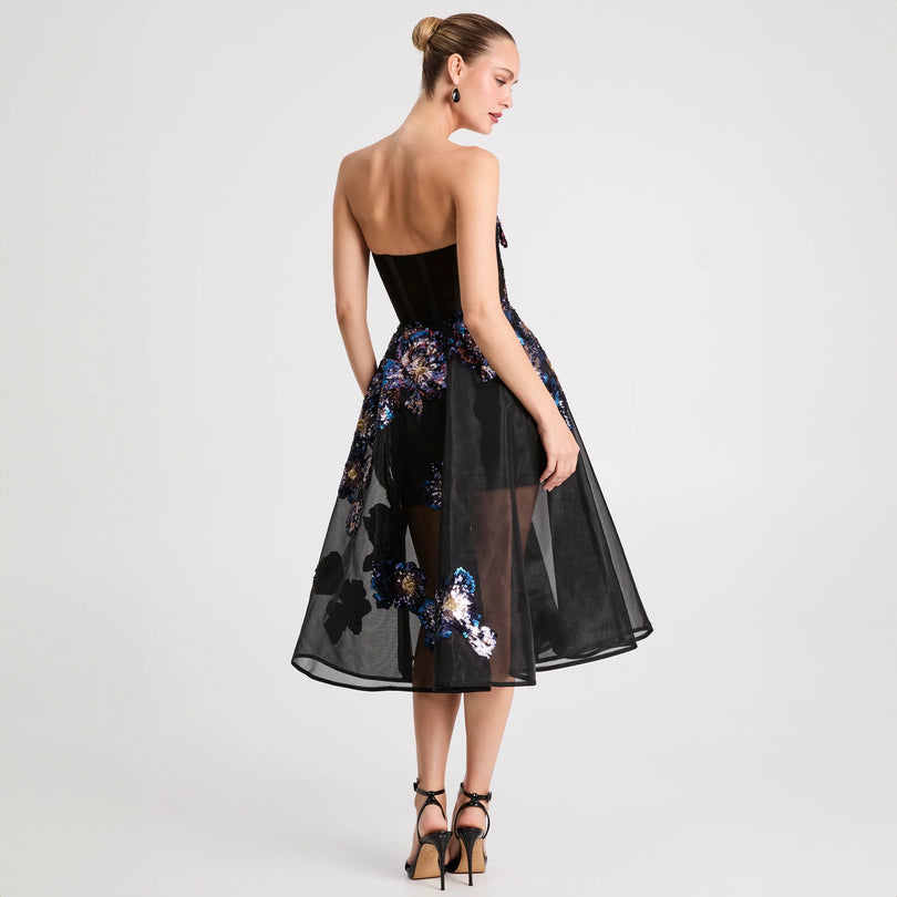 Helsi "Valeria" Strapless A-line Midi Dress DR6397