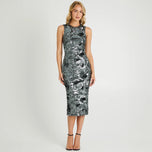 Helsi "Alex" High Neck Floral Sequin Midi Dress DR6198