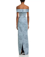 Teri Jon Off-the-Shoulder Long Evening Dress 217024