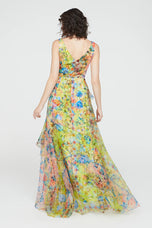 Theia Couture Organza Long Dress 88113106