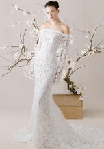Morilee "Posy" Off Shoulder Long Sleeve Bridal Gown 1010015