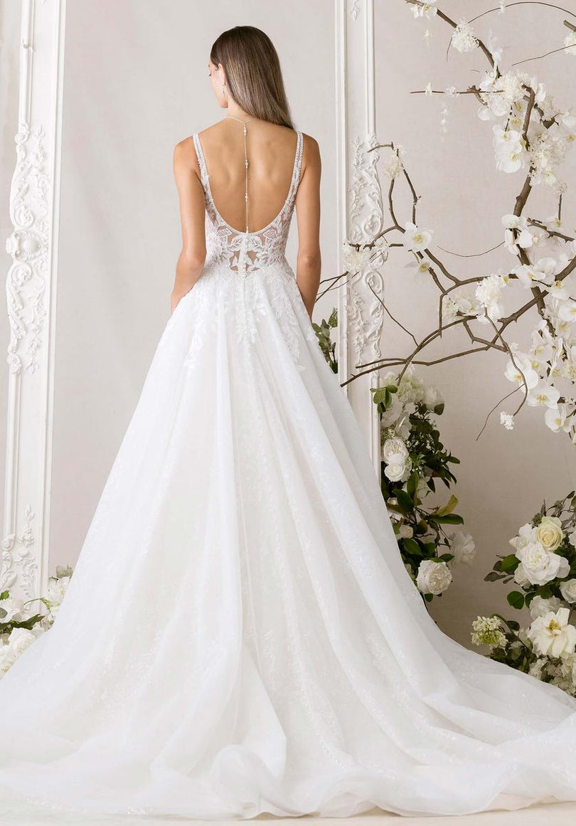 Morilee "Myrtha" Lace V-neck Ballgown Bridal Gown 1010021