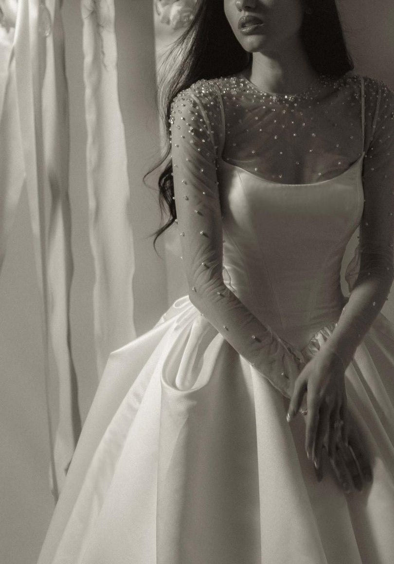 Morilee "Elodie" Satin Pick Up Ballgown Bridal Gown 1010026