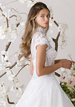 Morilee "Nikiya" High Neck Lace Ballgown Bridal Gown 1010030