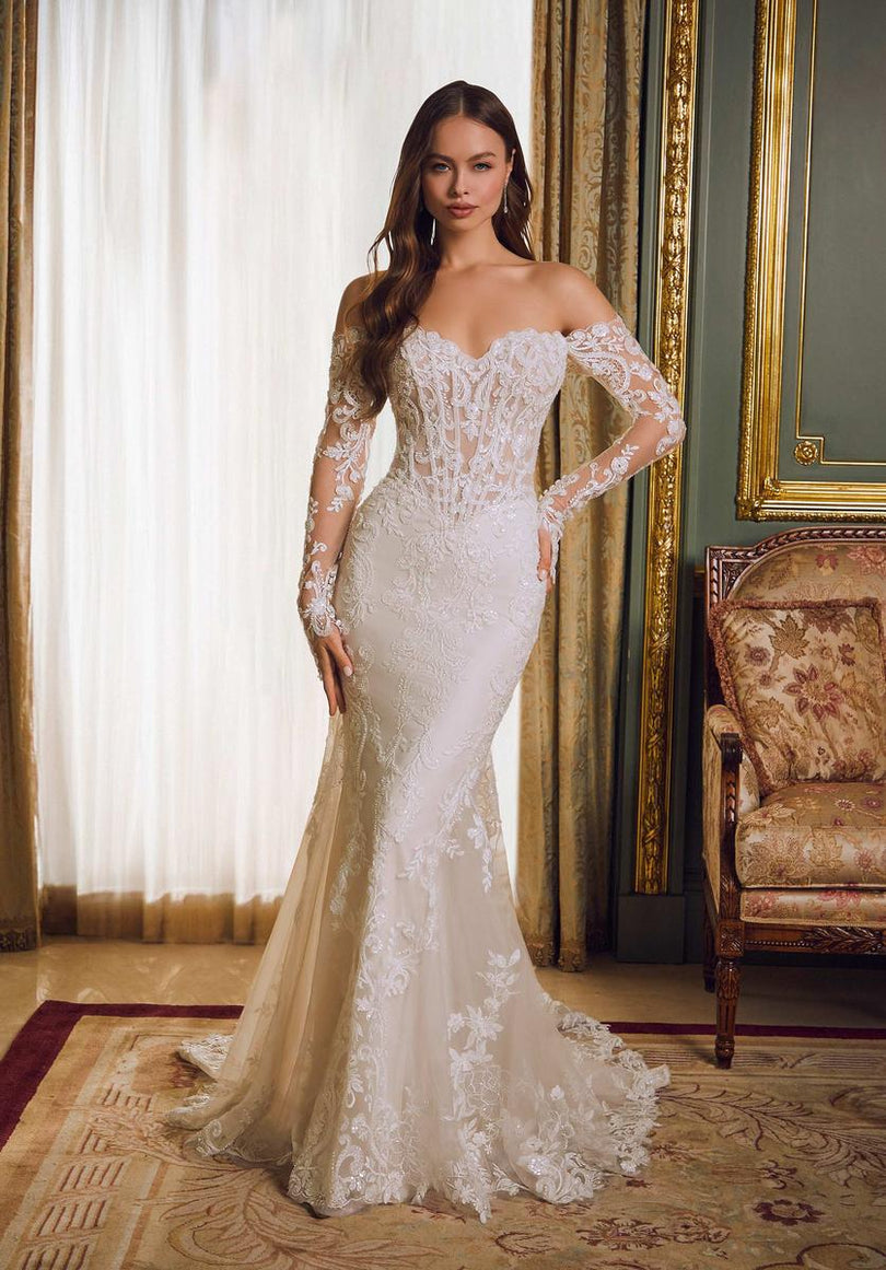 Morilee Rochelle Basque Waist Wedding Dress 2647 – Terry Costa