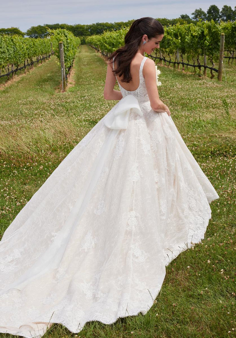 shea coulee wedding dress Ethereal Tulle & Lace Wedding Dress with Off-the-Shoulder Sleeves