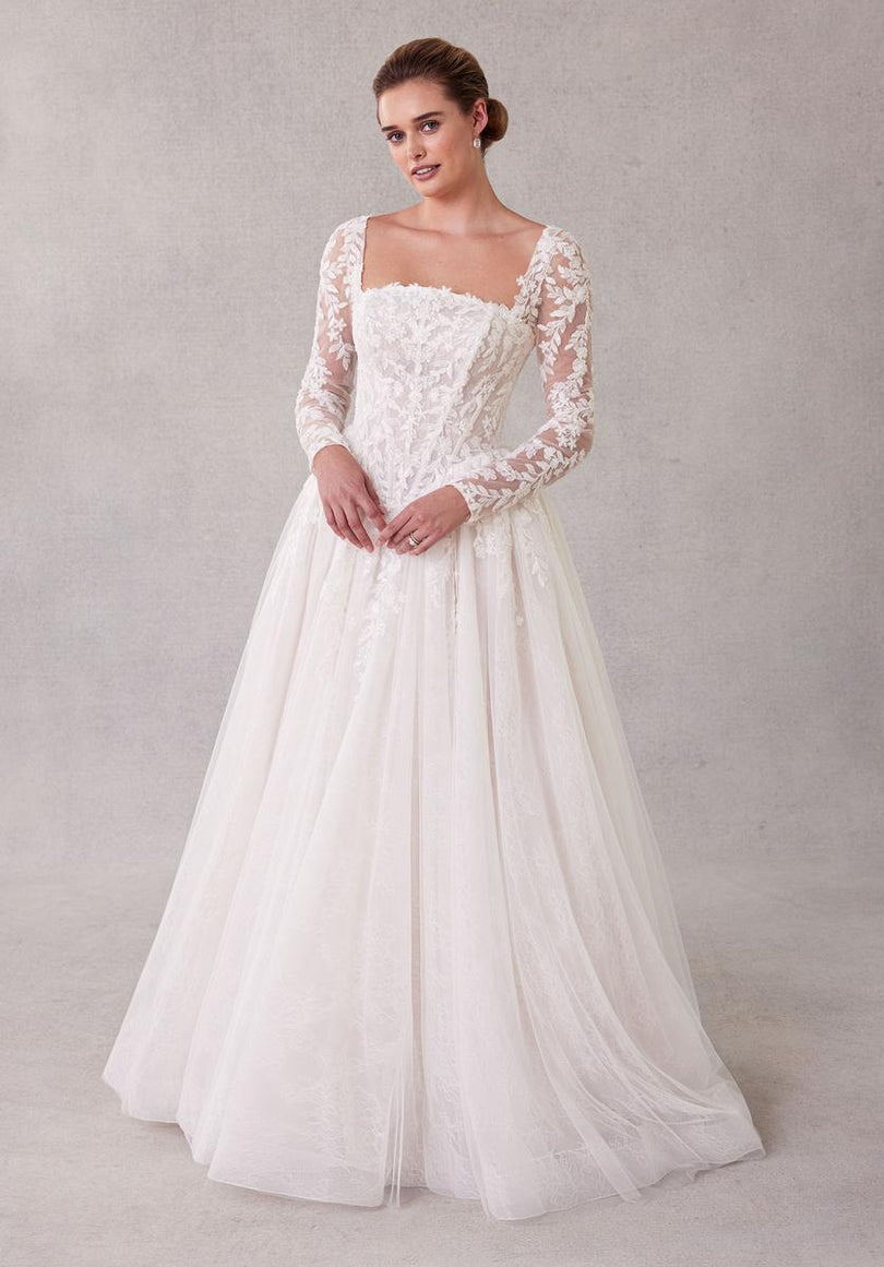 Morilee Bridal Gown "Seattle" Basque Waist Ballgown Morilee Bridal Gown "Seattle" Basque Waist Ballgown