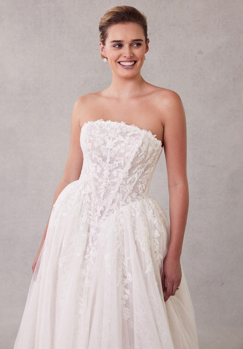 Morilee Bridal Gown Seattle Basque Waist Ballgown Morilee Bridal Gown Seattle Basque Waist Ballgown