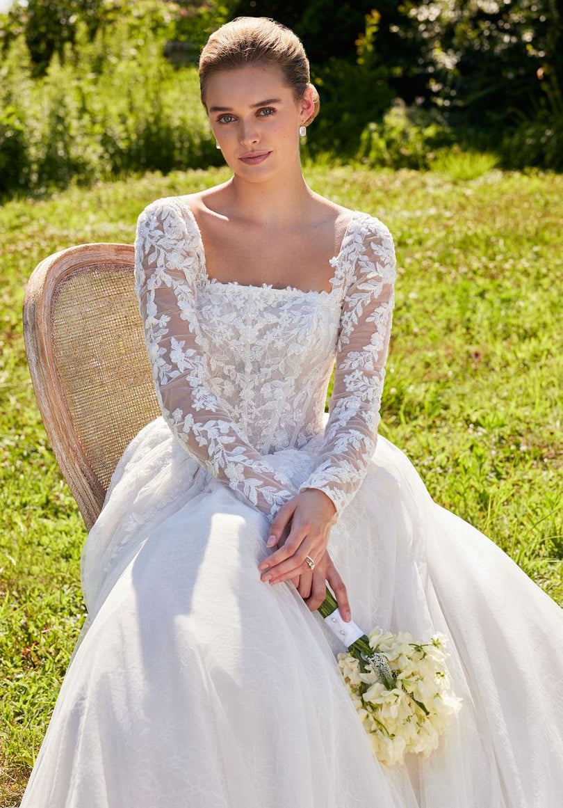 Morilee Bridal Gown "Seattle" Basque Waist Ballgown Morilee Bridal Gown "Seattle" Basque Waist Ballgown