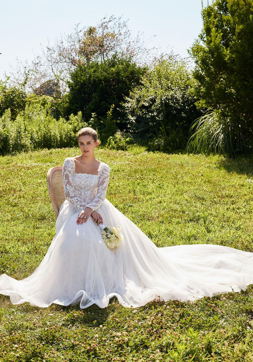 Morilee Bridal Gown "Seattle" Basque Waist Ballgown Morilee Bridal Gown "Seattle" Basque Waist Ballgown