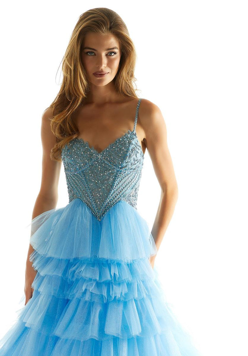 Morilee Basque Waist Ruffle Prom Dress 49005 Morilee Basque Waist Ruffle Prom Dress 49005