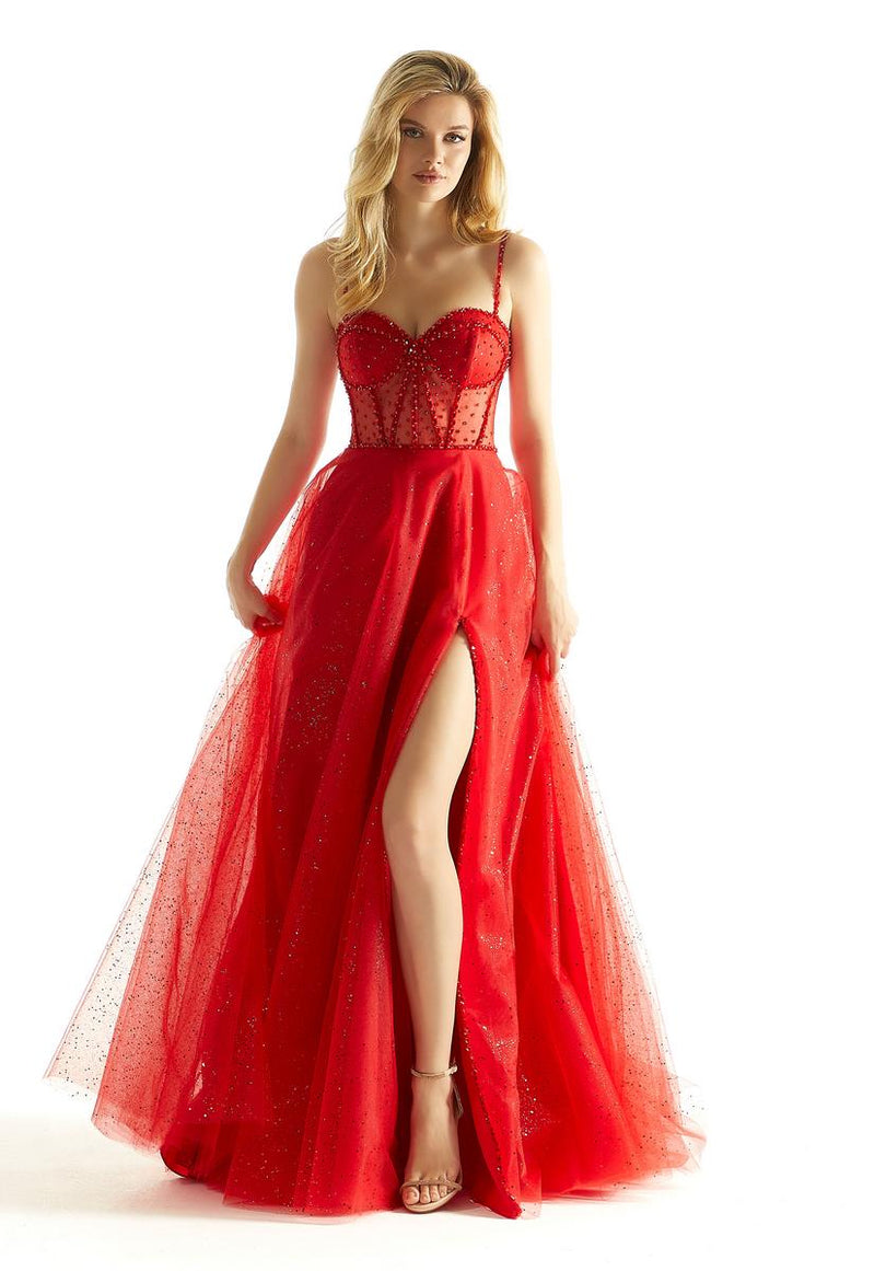 Morilee Corset Tulle Skirt Prom Dress 49010