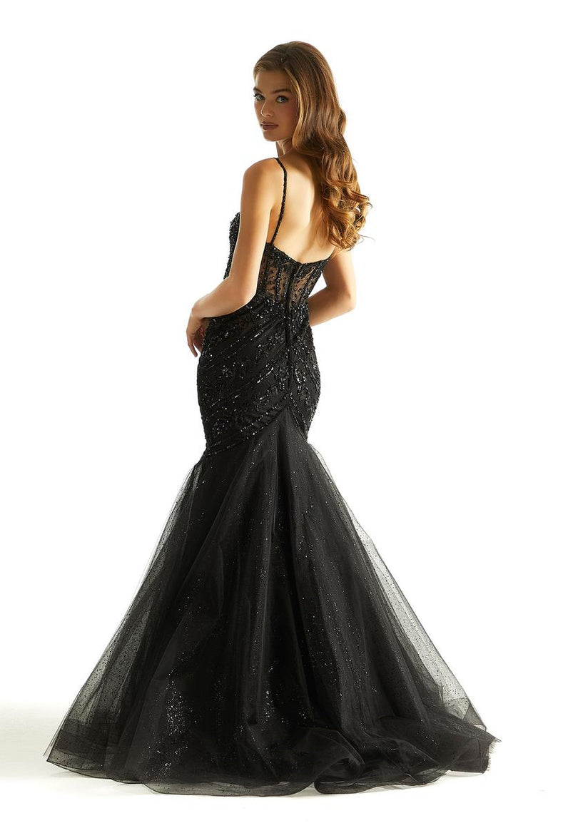 Plus Size Gally Sequins Mermaid Gown - Black