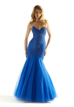 Morilee Peaked Mermaid Strapless Prom Dress 49029