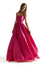 Morilee Corset Simple Satin Ball Gown Prom Dress 49036