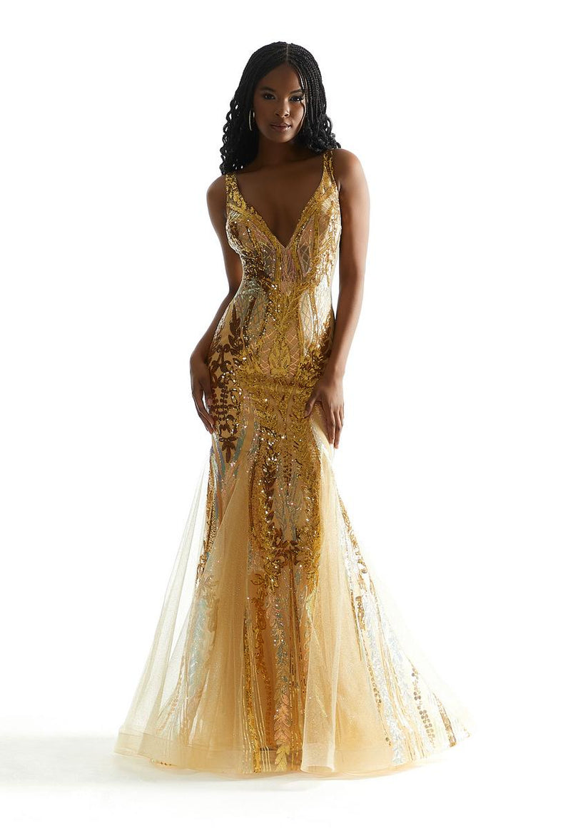 Morilee Metallic Sequin Prom Dress 49037 Morilee Metallic Sequin Prom Dress 49037