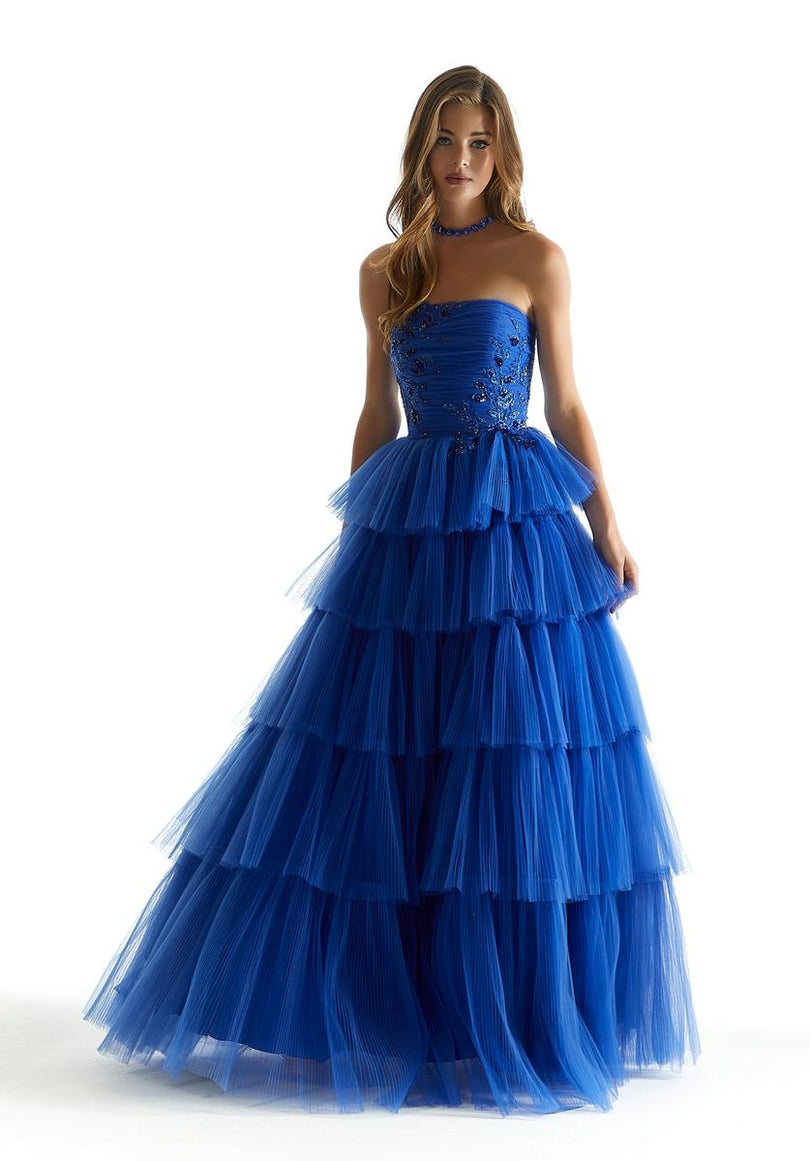 Morilee Strapless Ruffle Skirt Prom Dress 49042 Morilee Strapless Ruffle Skirt Prom Dress 49042