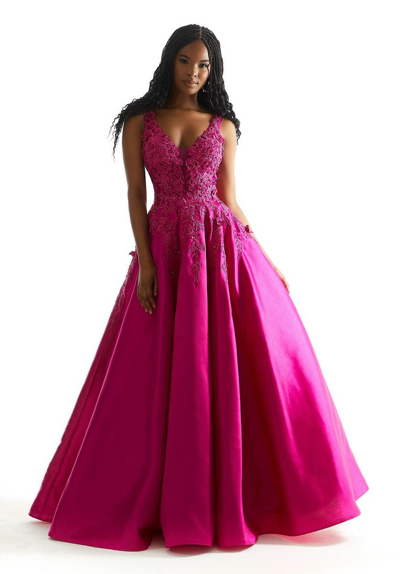 Morilee Lace Satin Ball Gown Prom Dress 49044 Morilee Lace Satin Ball Gown Prom Dress 49044