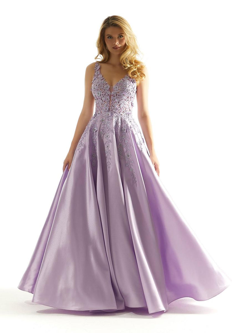 Morilee Lace Satin Ball Gown Prom Dress 49044