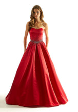 Morilee Strapless Satin Ball Gown 49054