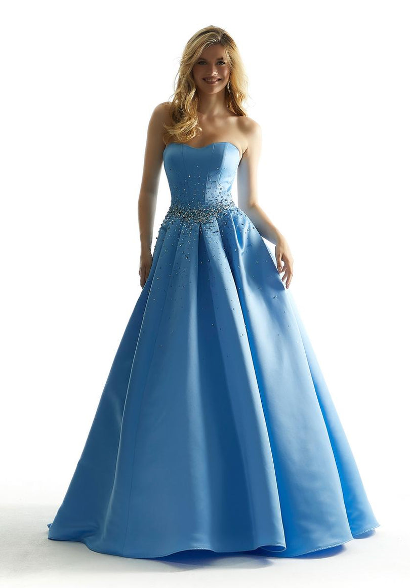 Morilee Strapless Satin Ball Gown 49054