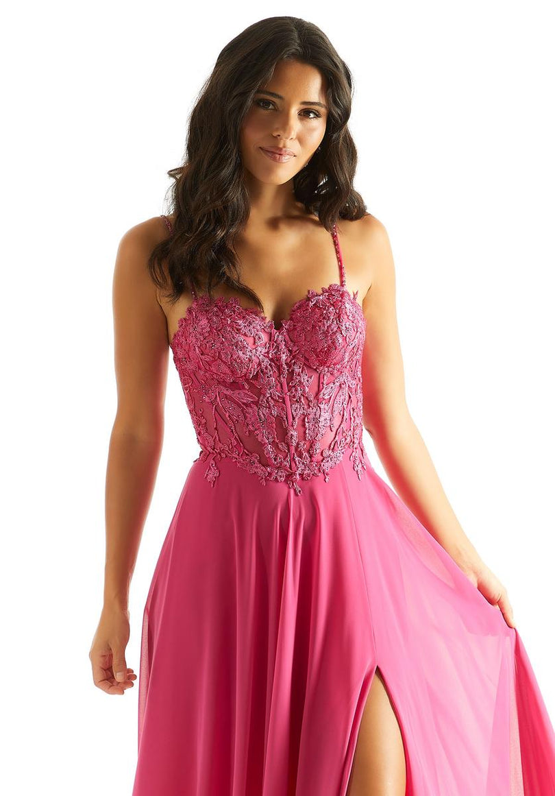 Morilee Lace A-Line Corset Prom Dress 49056
