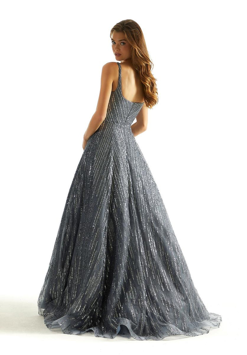 Morilee Sequin Scoop Neck Ball Gown Prom Dress 49065