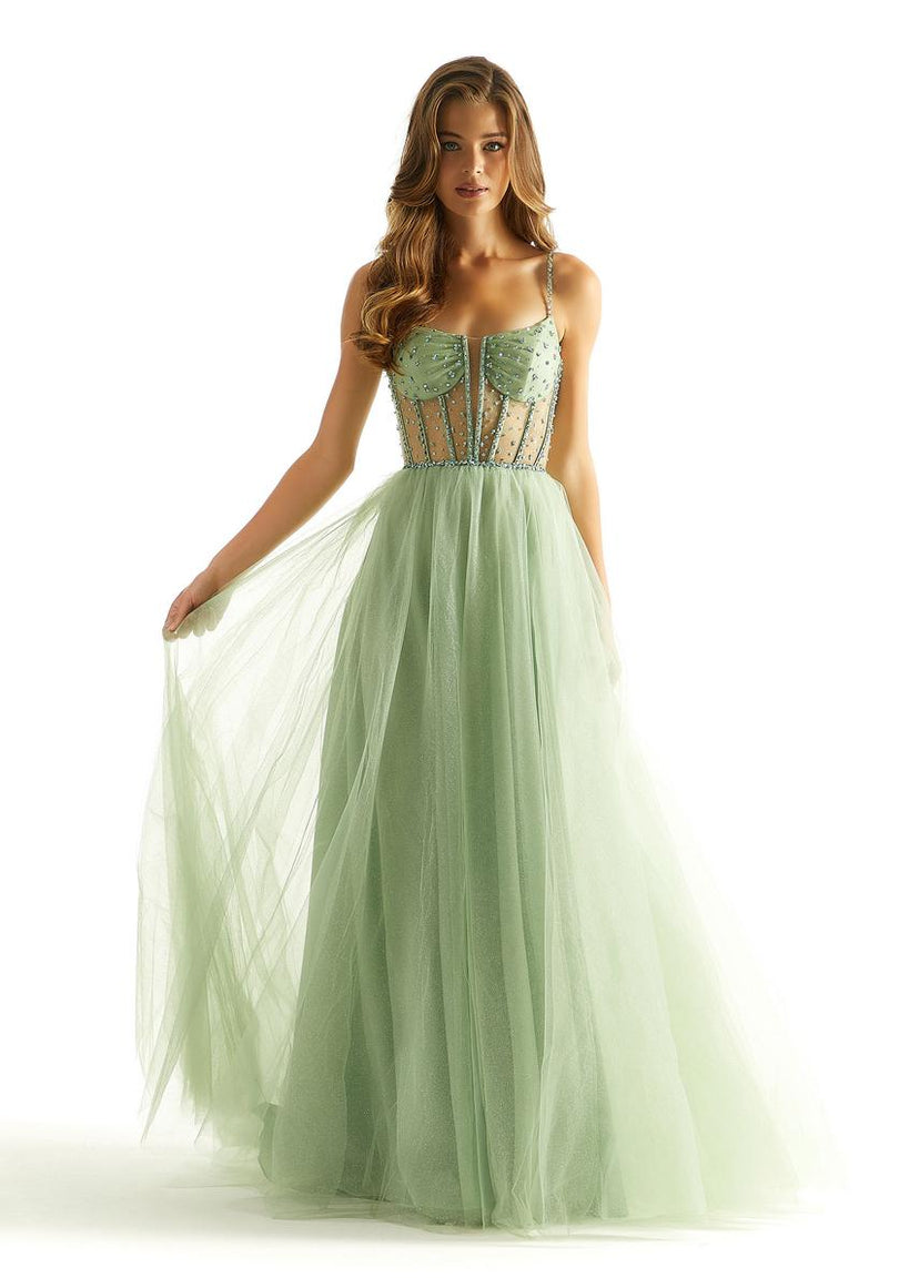 Morilee Plunging Corset A-Line Prom Dress 49069 Morilee Plunging Corset A-Line Prom Dress 49069