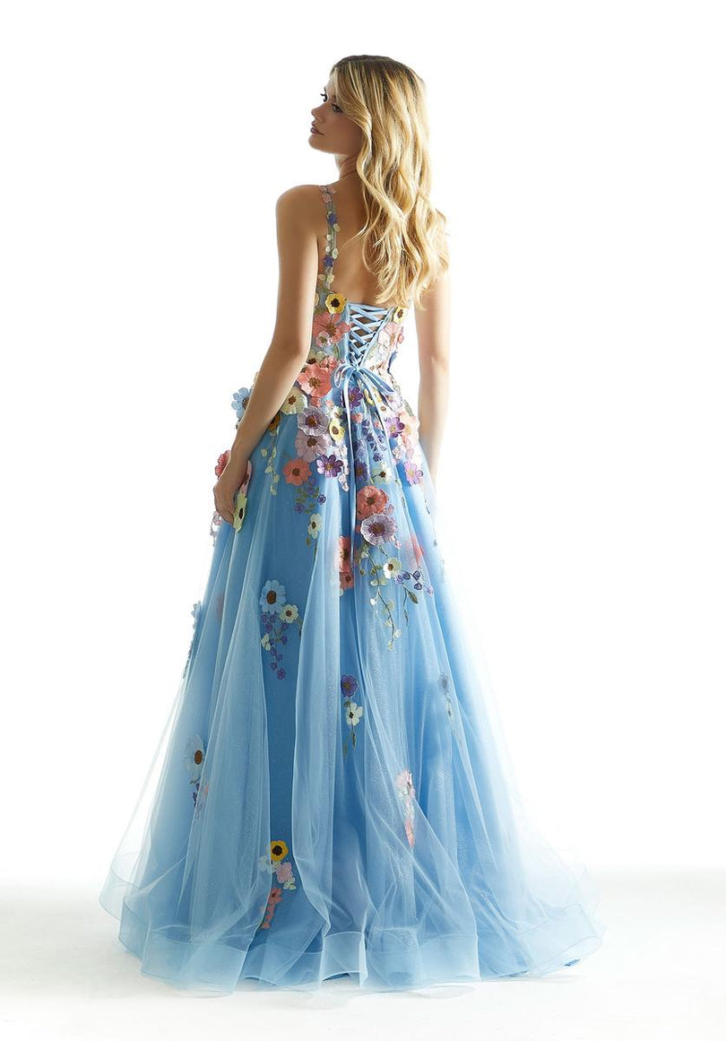 Morilee 3D Floral A-Line Prom Dress 49074 Morilee 3D Floral A-Line Prom Dress 49074