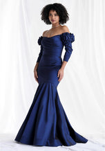 MGNY by Morilee Mermaid Off Shoulder Evening Dress 73151