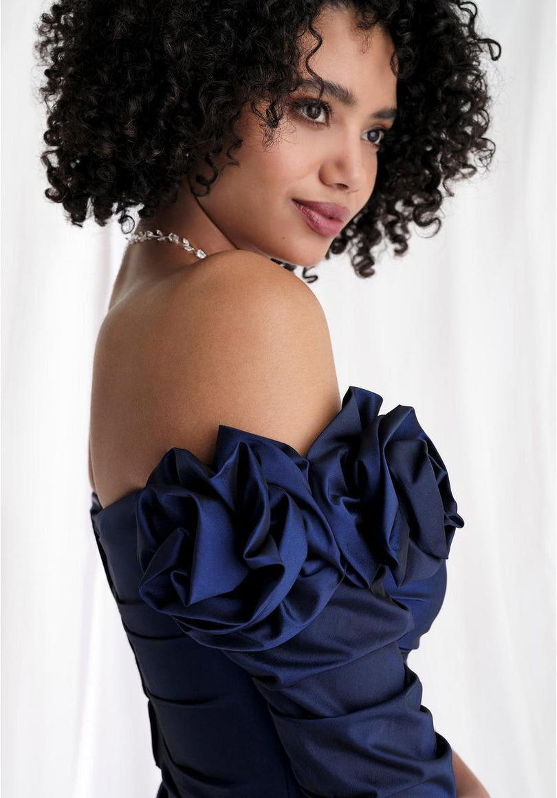 MGNY by Morilee Mermaid Off Shoulder Evening Dress 73151