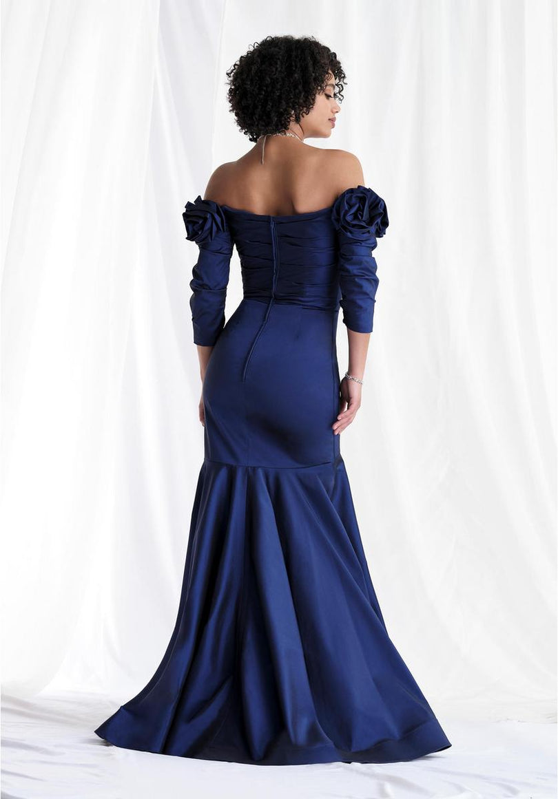 MGNY by Morilee Mermaid Off Shoulder Evening Dress 73151