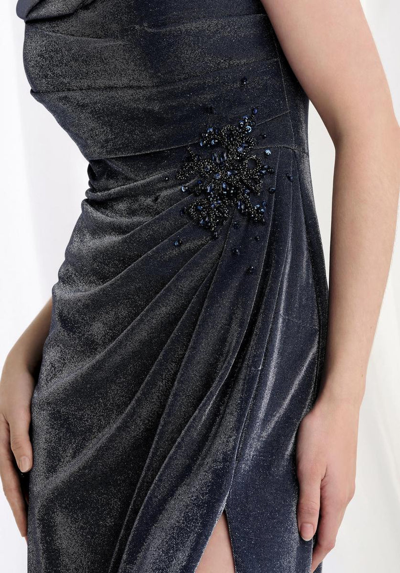 MGNY Madeline Gardner Embroidered Evening Dress 73006