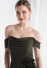 MGNY Madeline Gardner Off Shoulder Evening Dress 73019