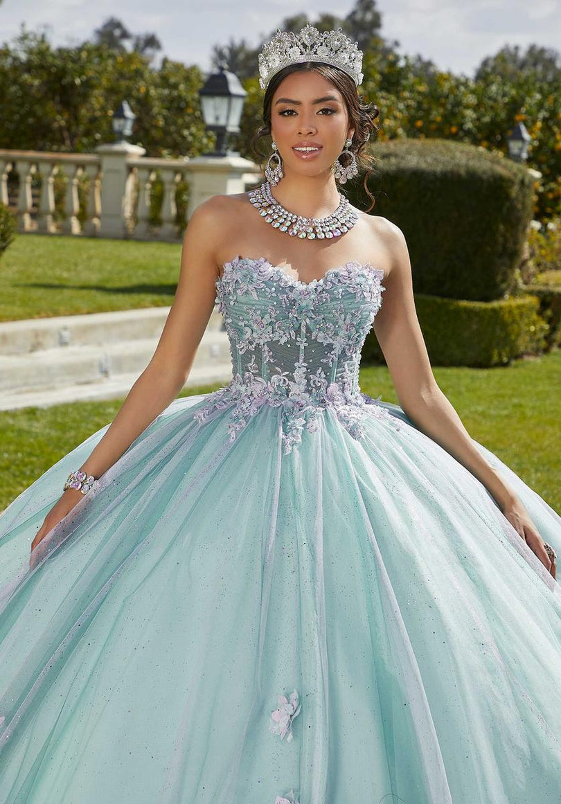 Vizcaya by Morilee Ruched Corset Quince Dress 89421 Vizcaya by Morilee Ruched Corset Quince Dress 89421